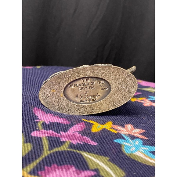 Pewter Pegasus Myth/ Magic Figurine “The Defender of the Crystal” by A G Slocomb - Picture 10 of 12